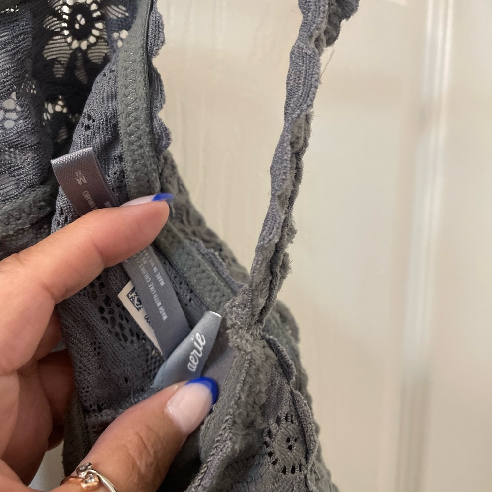 Aerie Gray Lace Bra - Picture 4 of 5